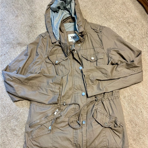 YMI Taupe Hooded Jacket - Picture 2 of 3